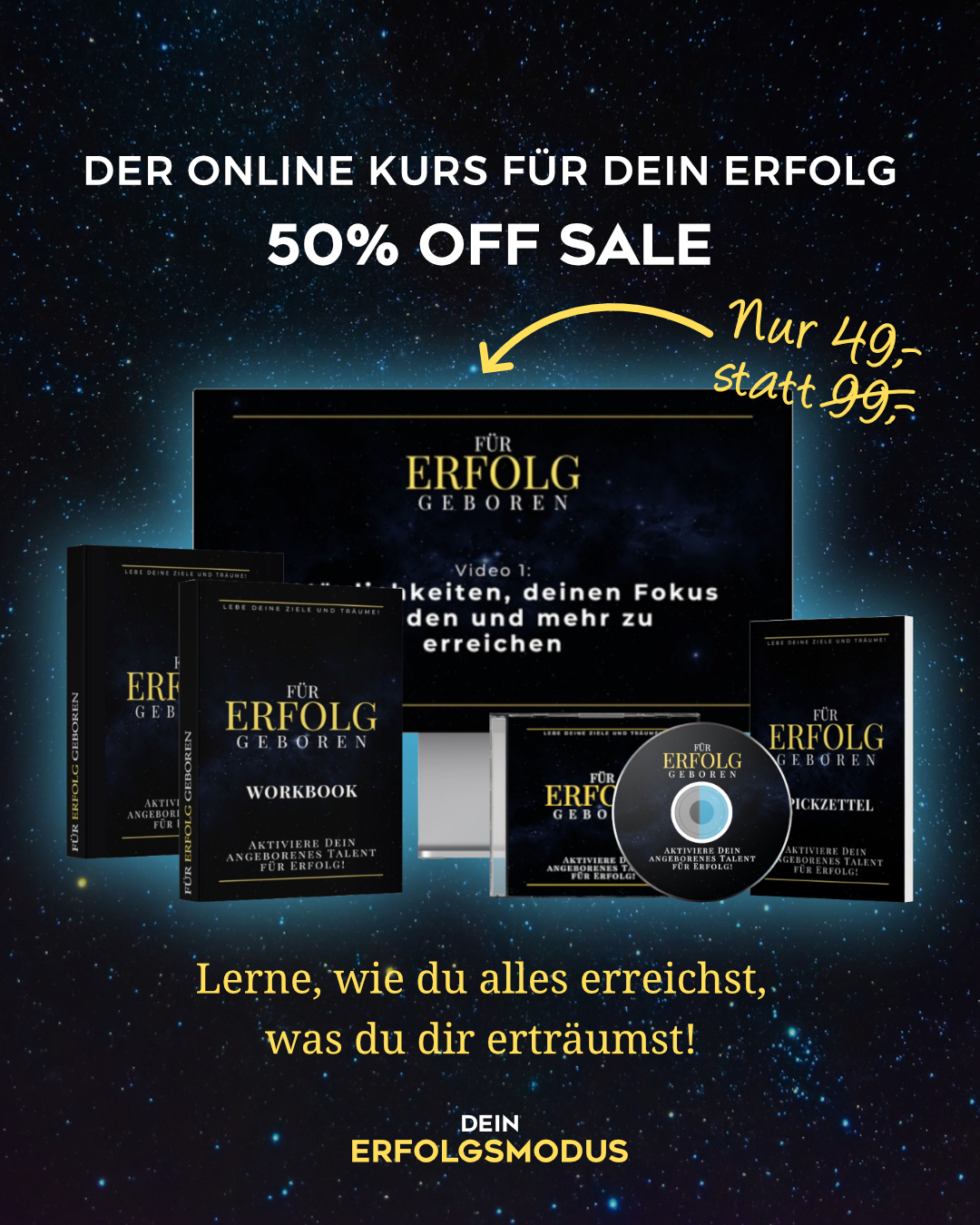 50 OFF Sale - Post - Erfolgsmodus Online Kurs