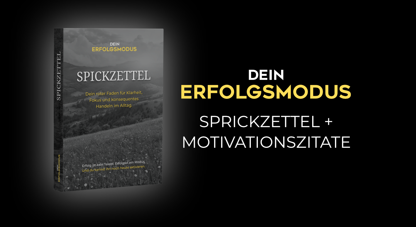 Spickzettel + Motivationszitate zum Online Kurs